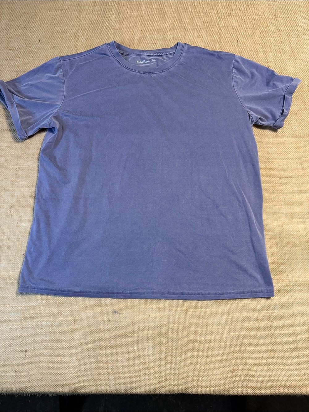 Washed light purple Crewneck T-Shirt -